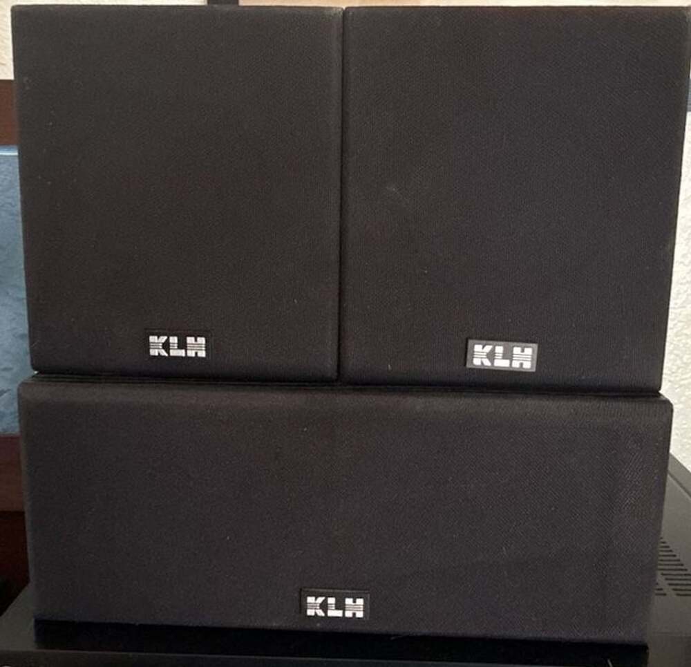 KLH 2410 Home Theater Surround Sound Center Speaker Set (UNTESTED)